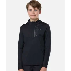 Sale Monterrain Older Kids Fluxar Half Zip Top Black