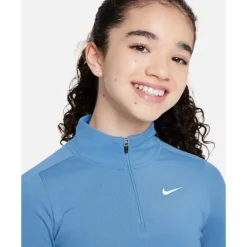 Fashion Nike Older Kids Half Zip Top Blue