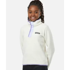 Clearance Columbia Older Kids Helvetia Half Snap Top Cream