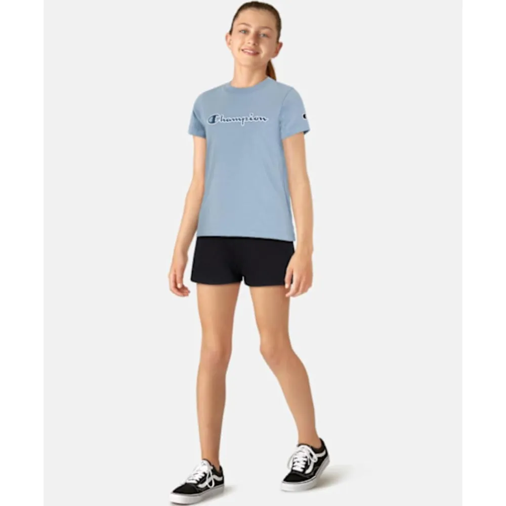 Best Champion Older Kids Logo Shorts Black