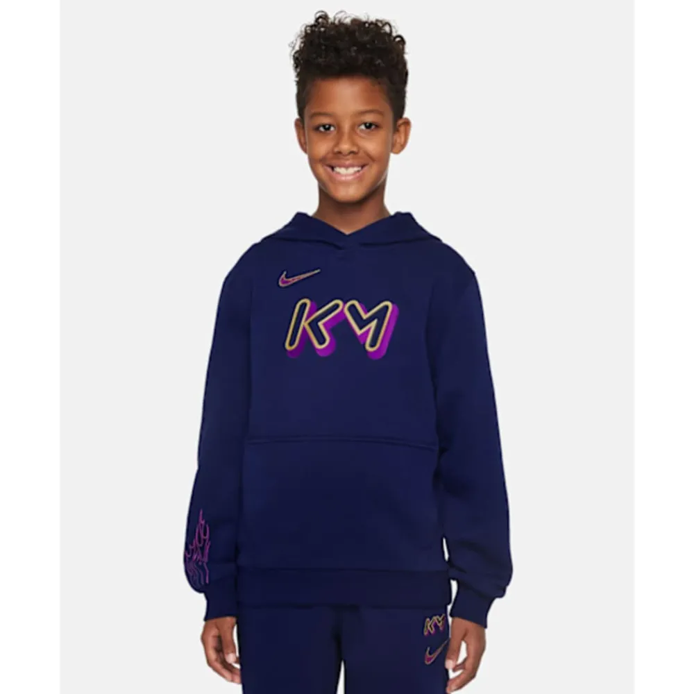 Outlet Nike Older Kids Mbappe Club Fleece Hoodie Navy