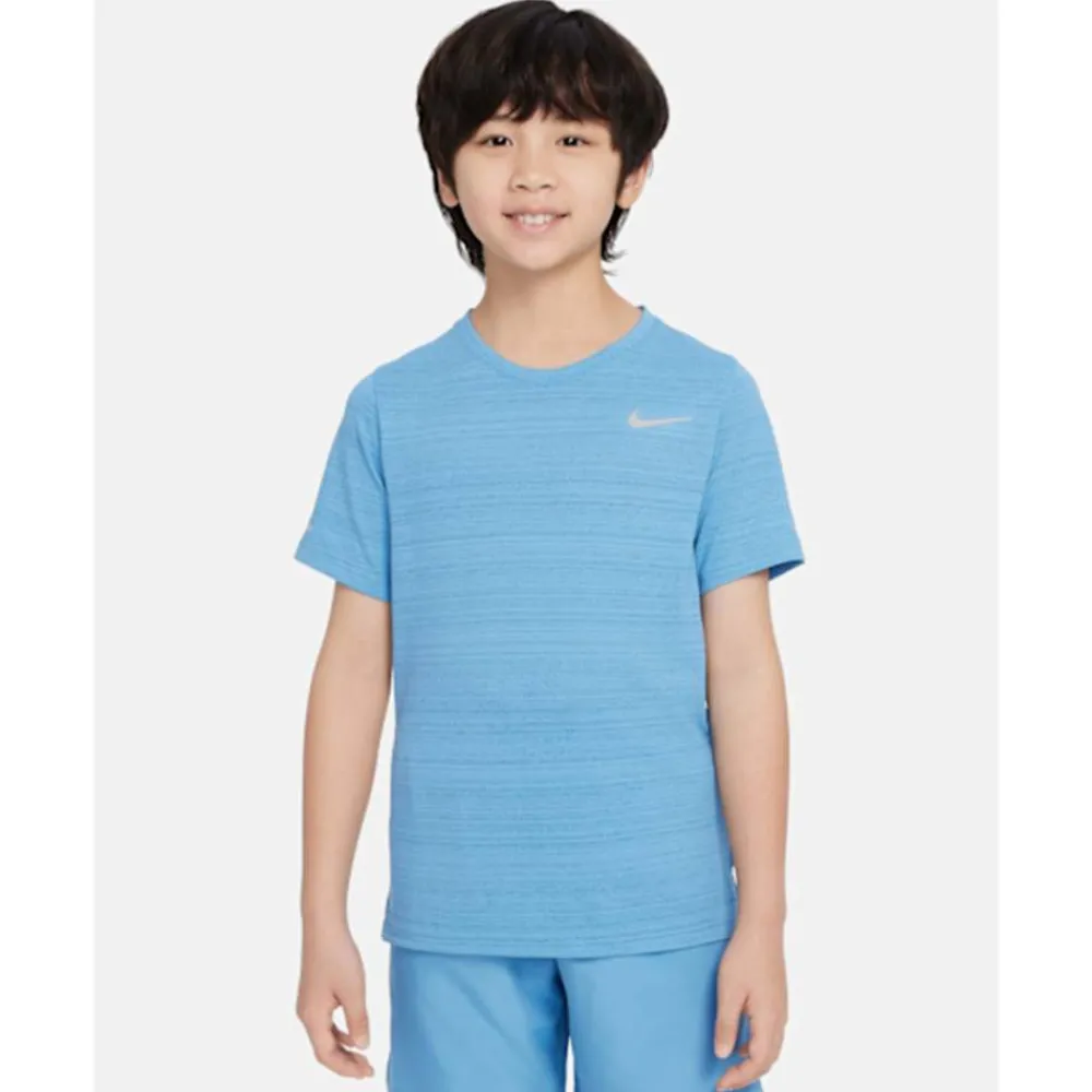 Online Nike Older Kids Miler T-Shirt Blue