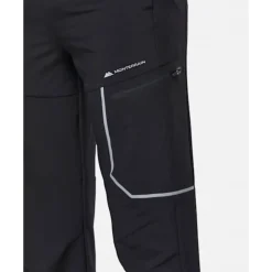 Discount Monterrain Older Kids Ramble 3.0 Woven Running Pants Black