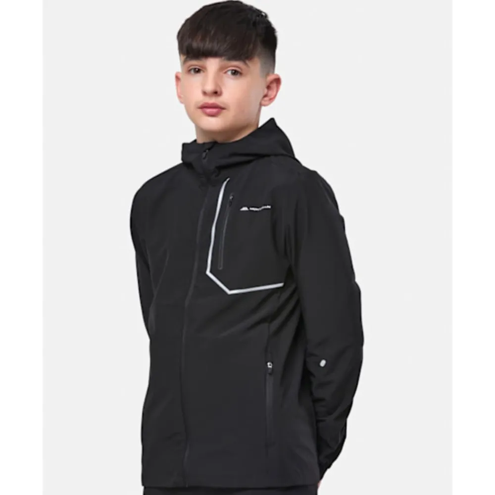 Outlet Monterrain Older Kids Ramble 3.0 Woven Running Jacket Black