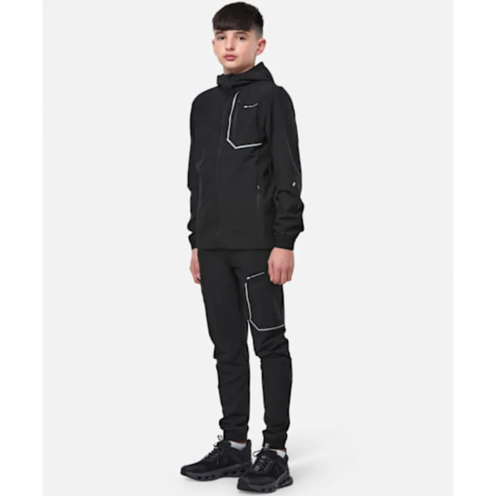 Outlet Monterrain Older Kids Ramble 3.0 Woven Running Jacket Black