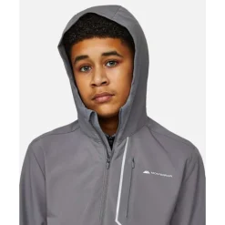 Online Monterrain Older Kids Ramble 3.0 Woven Running Jacket Grey