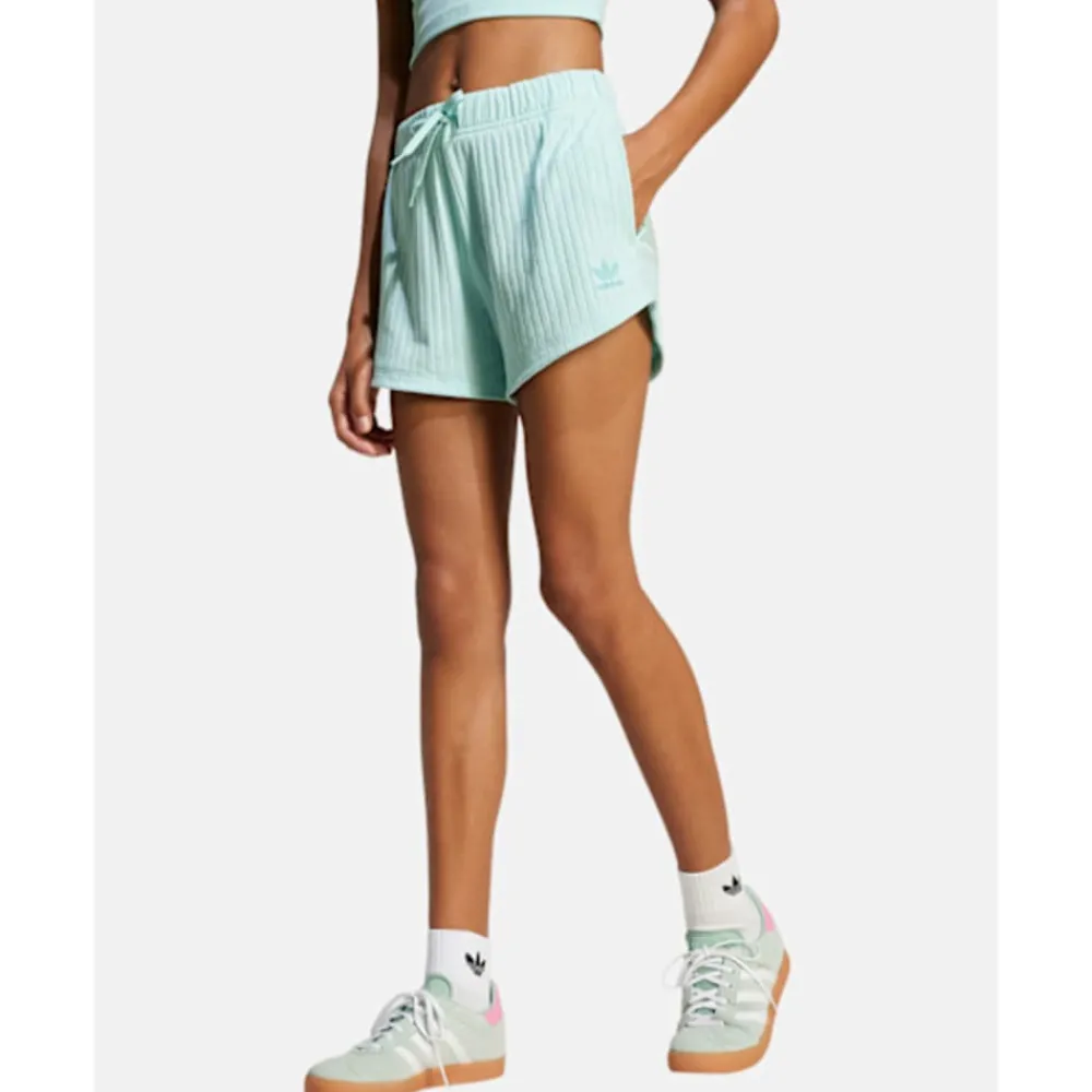 Best adidas Originals Older Kids Ribbed Shorts Blue