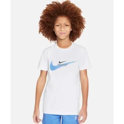 Hot Nike Older Kids Sports Inspired T-Shirt White