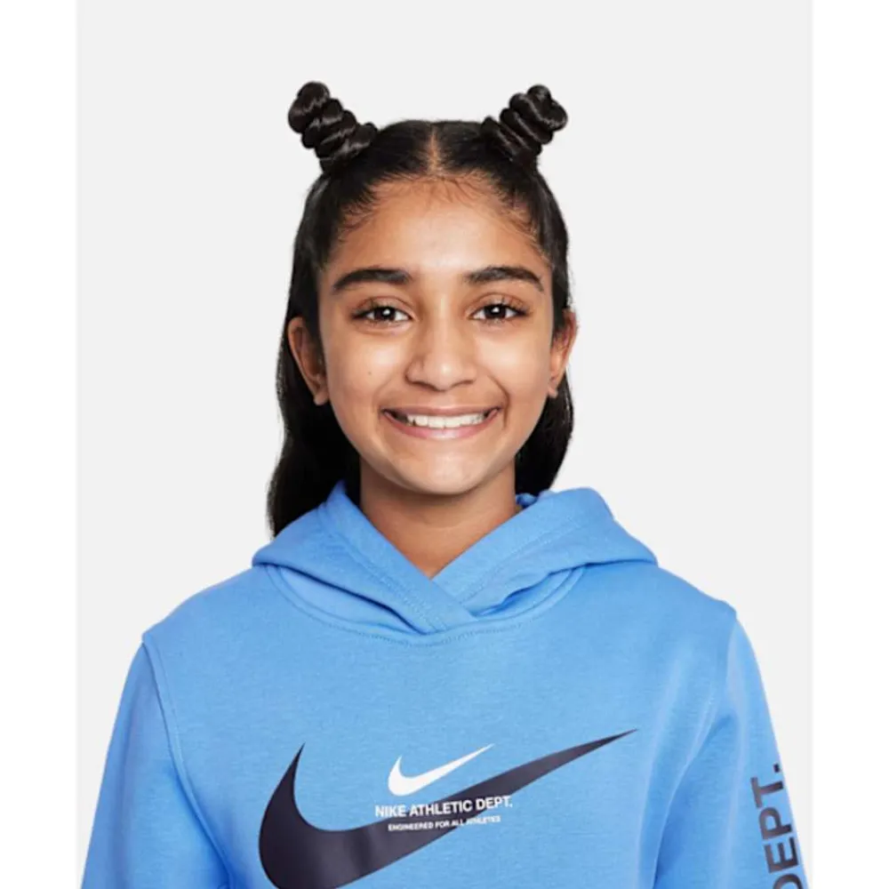 Sale Nike Older Kids Sports Inspired Hoodie Blue