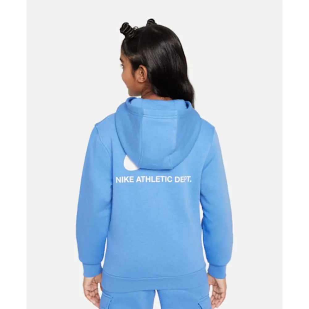 Sale Nike Older Kids Sports Inspired Hoodie Blue