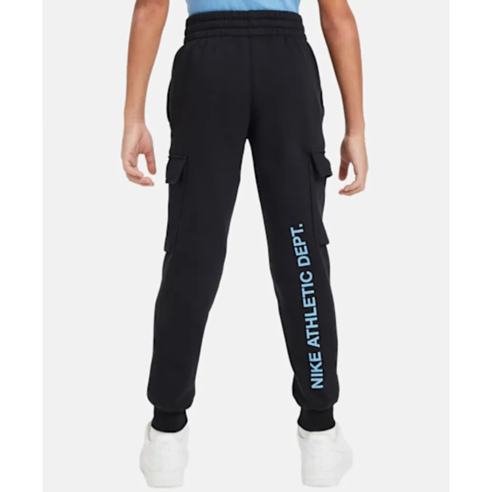 Discount Nike Older Kids Sports Inspired Fleece Cargo Pants Black