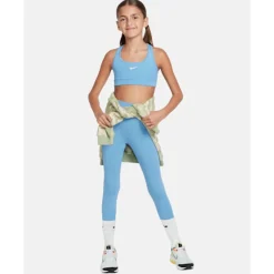 Online Nike Older Kids Swoosh Sports Bra Blue