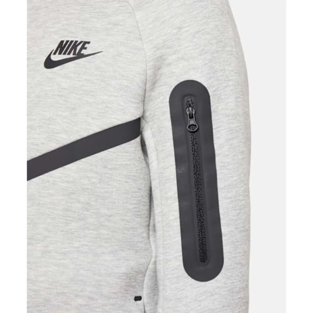 Fashion Nike Older Kids Tech Fleece Hoodie Grey
