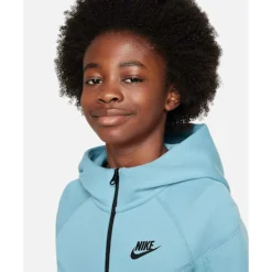 Discount Nike Older Kids Tech Fleece Hoodie Blue