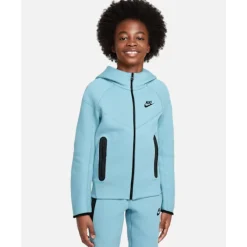 Discount Nike Older Kids Tech Fleece Hoodie Blue