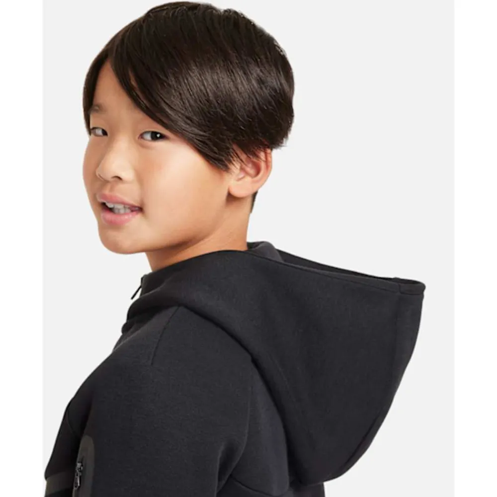 Clearance Nike Older Kids Tech Fleece Hoodie Black