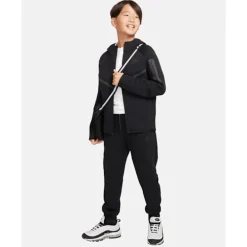 Fashion Nike Older Kids Tech Fleece Joggers Black