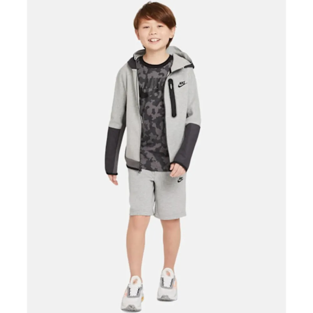 Fashion Nike Older Kids Tech Fleece Shorts Grey