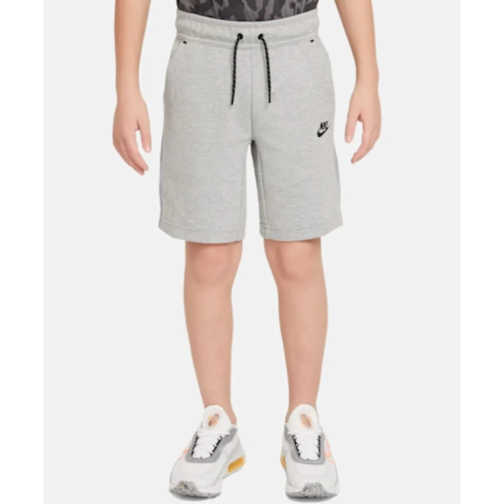 Fashion Nike Older Kids Tech Fleece Shorts Grey