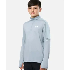 Discount Under Armour Older Kids Tech Utility Half Zip Top Blue