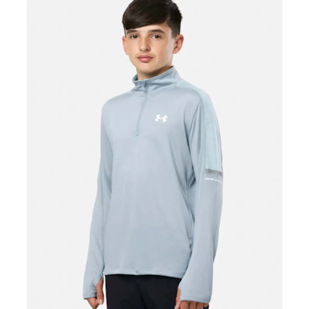 Discount Under Armour Older Kids Tech Utility Half Zip Top Blue
