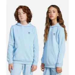 Outlet adidas Originals Older Kids Trefoil Essentials Hoodie Blue