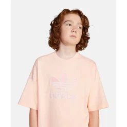 Discount adidas Originals Older Kids Trefoil T-Shirt Orange