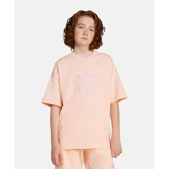 Discount adidas Originals Older Kids Trefoil T-Shirt Orange
