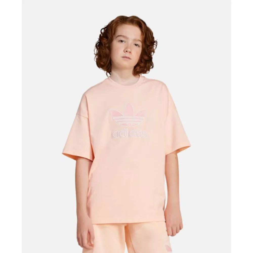 Discount adidas Originals Older Kids Trefoil T-Shirt Orange