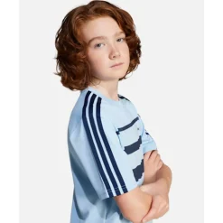 Discount adidas Originals Older Kids Trefoil T-Shirt Blue