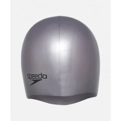 Best Speedo Plain Moulded Silicone Cap Grey