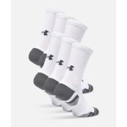Fashion Under Armour Tech 3 Pack Crew Socks White