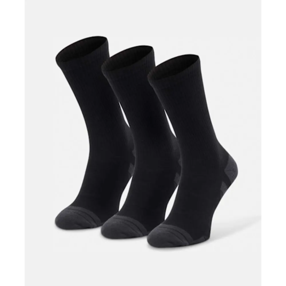 Best Under Armour Tech 3 Pack Crew Socks Black