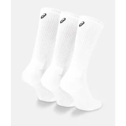 New Asics Technical 3 Pack Crew Socks White