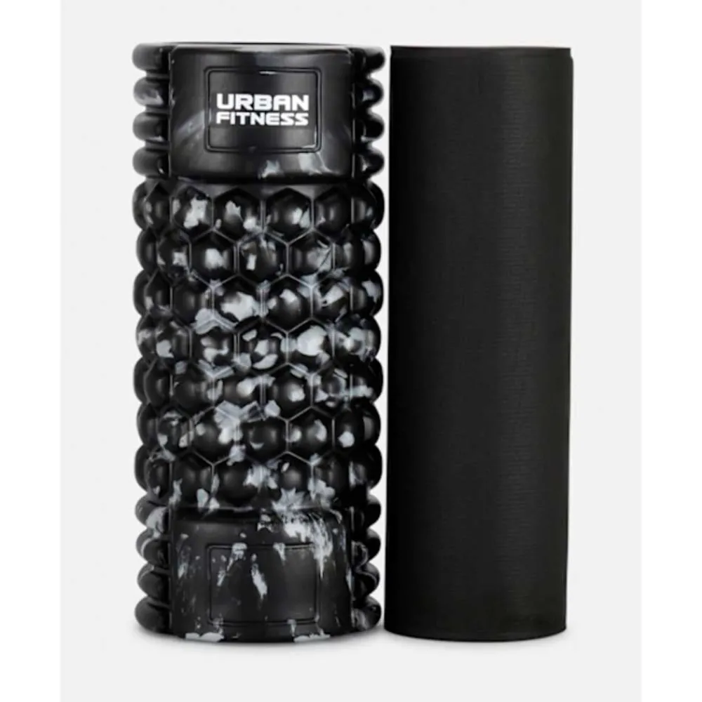 Outlet Urban Fitness UF 2in1 Foam Roller Set Black