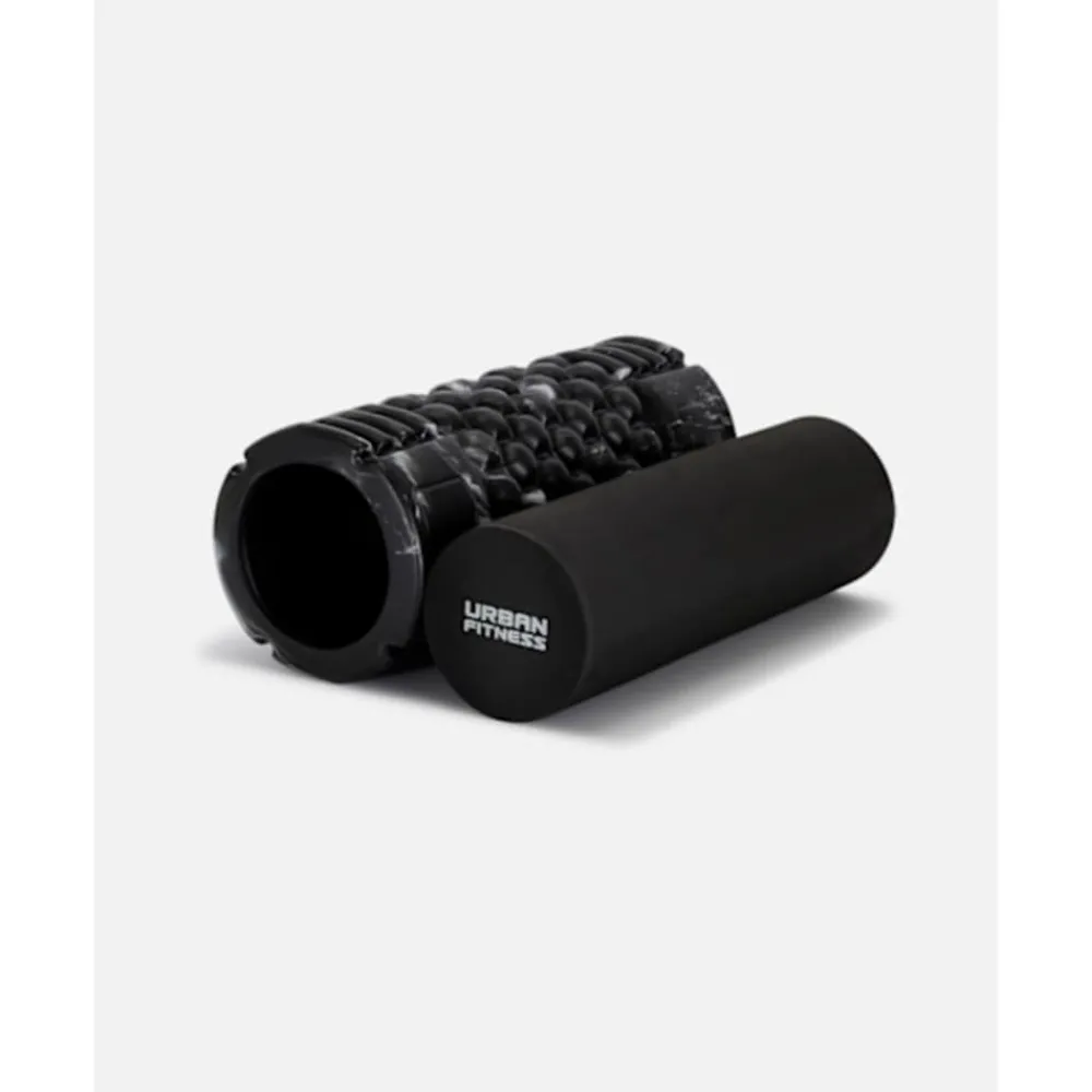 Outlet Urban Fitness UF 2in1 Foam Roller Set Black