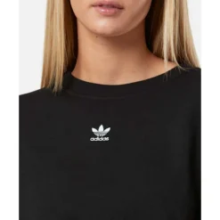 New adidas Originals Womens Adicolor Crew Neck Sweatshirt Black