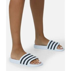 Hot adidas Womens Adilette Aqua Slides White