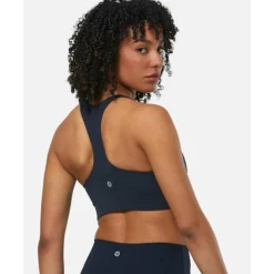 Sale Gym+Coffee Womens Aurora Light Support Sports Bra Navy