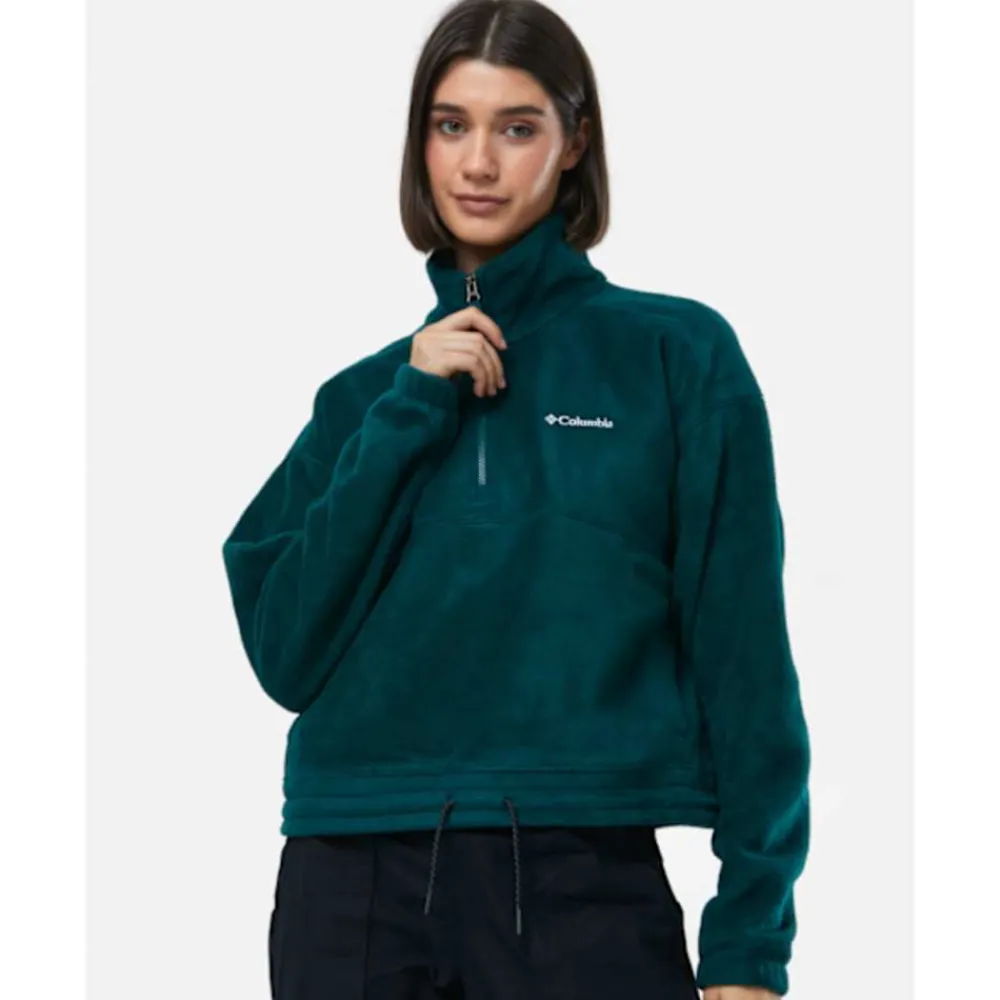 Sale Columbia Womens Brushy Bay Half Zip Top Green