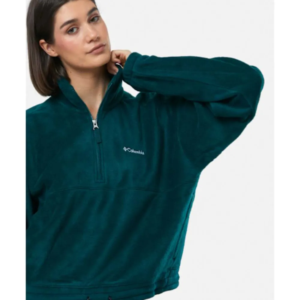 Sale Columbia Womens Brushy Bay Half Zip Top Green