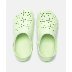 Sale Crocs Womens Classic Floral Cut Clog Green