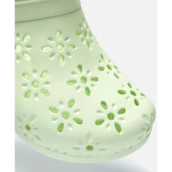 Sale Crocs Womens Classic Floral Cut Clog Green