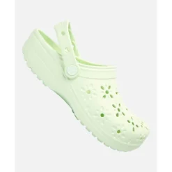 Sale Crocs Womens Classic Floral Cut Clog Green
