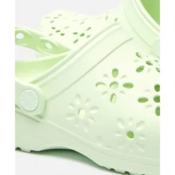 Sale Crocs Womens Classic Floral Cut Clog Green