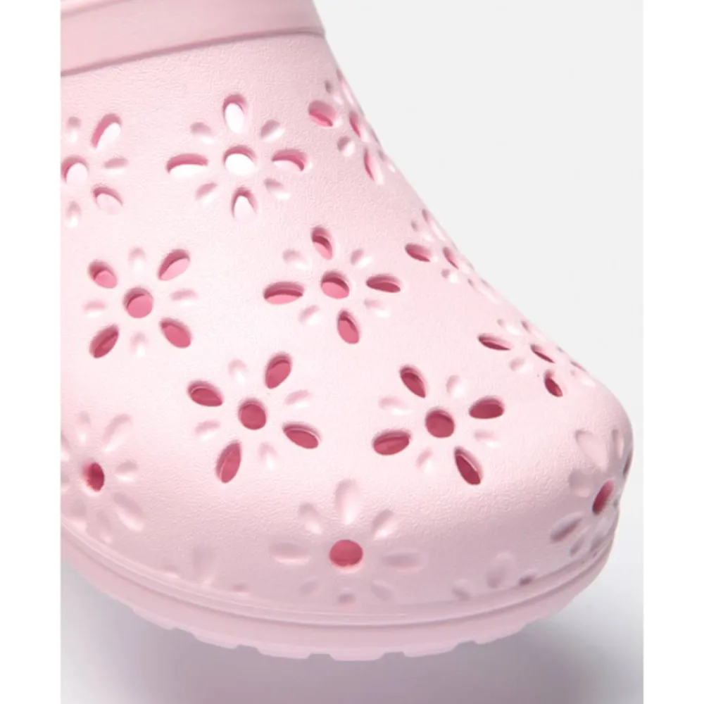 Outlet Crocs Womens Classic Floral Cut Clog Pink