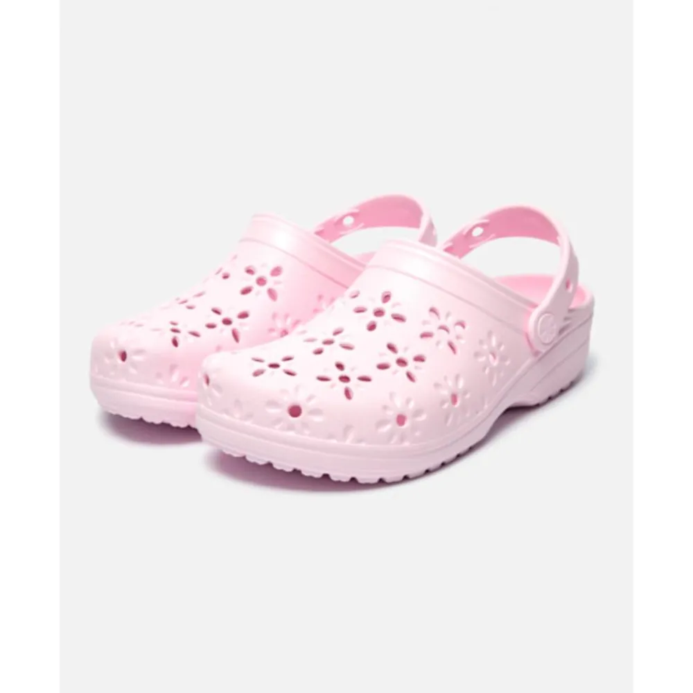 Outlet Crocs Womens Classic Floral Cut Clog Pink