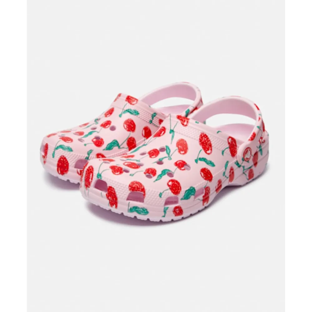 Discount Crocs Womens Classic Graphic Clog Pink