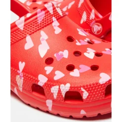 Discount Crocs Womens Classic Graphic Clog Red