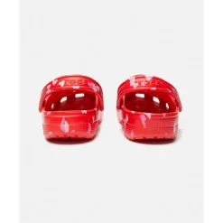 Discount Crocs Womens Classic Graphic Clog Red